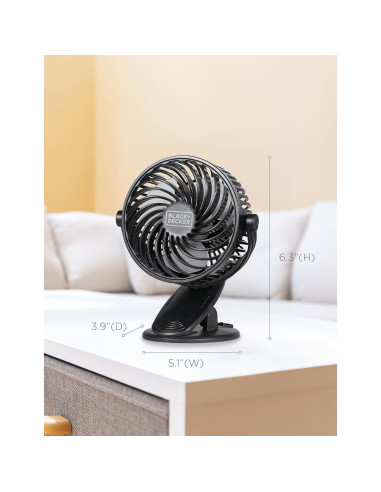 Ventilador de Enfriamiento Convertible BLACK+DECKER 10.16 cm 2-Pack