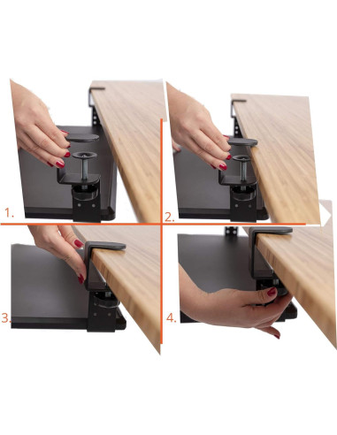 Soporte de Escritorio Compacto S Stand Up Desk Store Negro