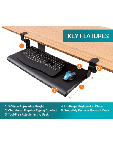 Soporte de Escritorio Compacto S Stand Up Desk Store Negro