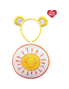 Kit de disfraz Care Bears Funshine Bear con diadema y parche 2