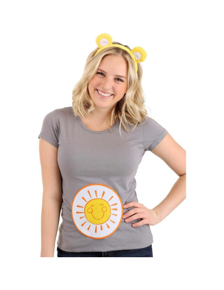 Kit de disfraz Care Bears Funshine Bear con diadema y parche