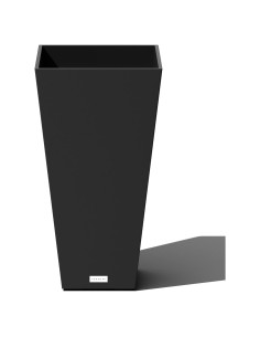 Maceta Cónica Veradek V-Resin 66 cm Negra para Interior/Exterior