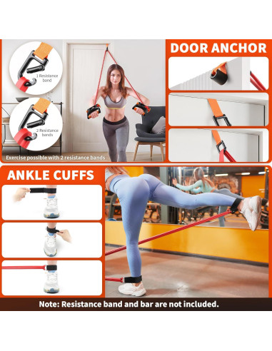 Banda de Resistencia Ajustable Northdeer con Mangos Potencia