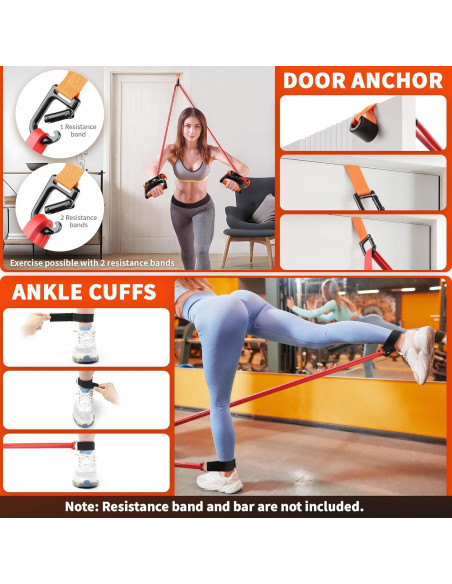 Banda de Resistencia Ajustable Northdeer con Mangos Potencia