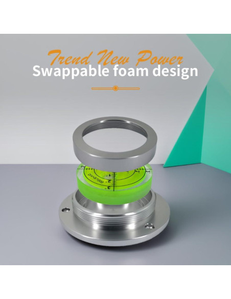 Nivel de Burbuja Horizontal The Yan He 90mm Aluminio Verde