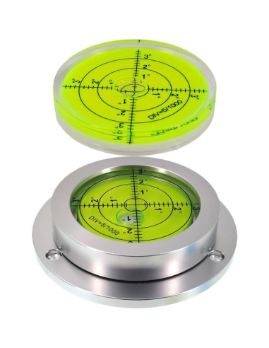 Nivel de Burbuja Horizontal The Yan He 90mm Aluminio Verde