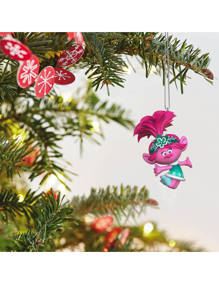 Adorno Navideño Miniatura Hallmark Poppy Trolls 2021 2.54 cm
