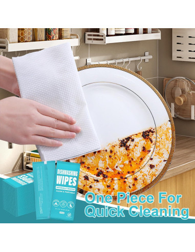 Toallitas de limpieza de platos RSQAZQ 50 Pcs desechables