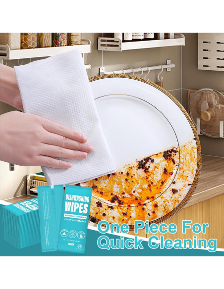 Toallitas de limpieza de platos RSQAZQ 50 Pcs desechables