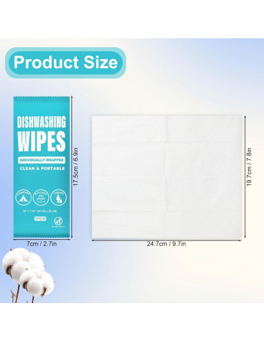 Toallitas de limpieza de platos RSQAZQ 50 Pcs desechables