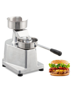Prensa de Hamburguesas Comercial Festisoul 4" Aluminio 100/hora