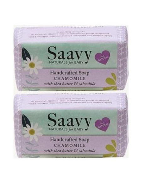 Saavy Naturals Jabón de Barra para Bebé Manzanilla 198 g - Orgánico