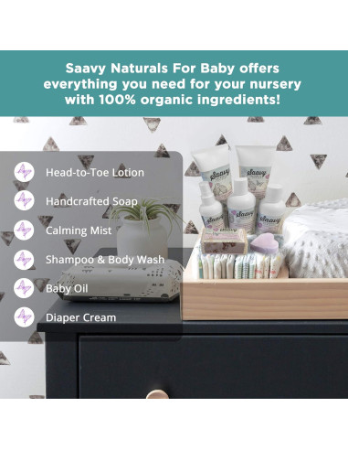 Saavy Naturals Jabón de Barra para Bebé Manzanilla 198 g - Orgánico