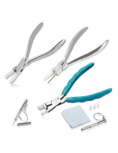 Juego de Pinzas para Gafas LEONTOOL con Destornillador