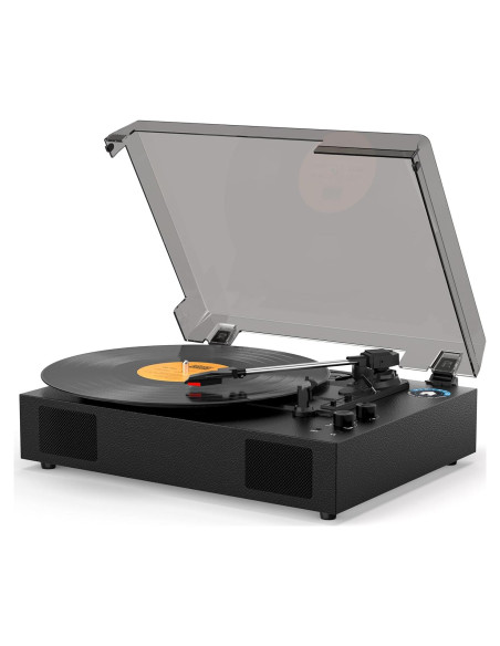 Tocadiscos VICTRESS TE-2017ABK Bluetooth 3 Velocidades Altavoces