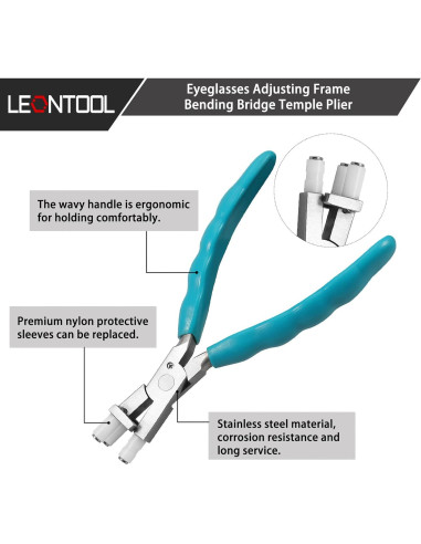 Juego de Pinzas para Gafas LEONTOOL con Destornillador
