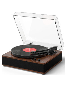Reproductor de Vinilo Bluetooth TANLANIN TE-3008BR-TA 3 Velocidades