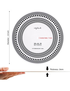 Disco Estroboscópico para Tocadiscos LP sdroceRyaM 30 cm 2