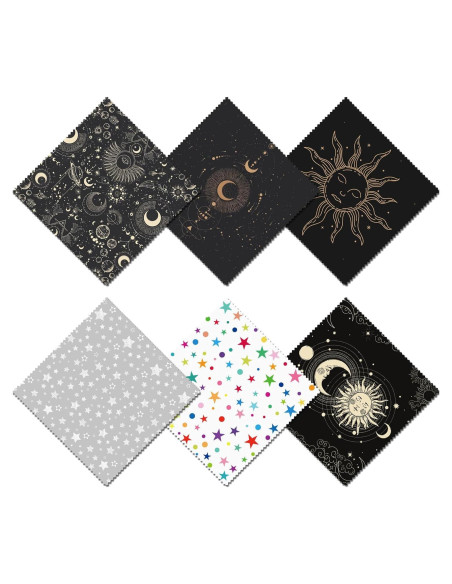 Paño de limpieza de gafas BHAHB 6 PCS microfibra 16x16 cm