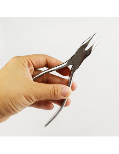 Alicate de nariz semicircular Airgoesin de acero inoxidable