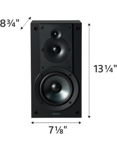 Altavoces de Estantería Sony SS-CS5M2, 3 Vías, 13 cm, Par 2