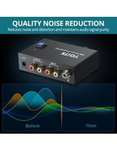 Preamplificador Phono YGiTK para Tocadiscos RCA y 3.5mm 2