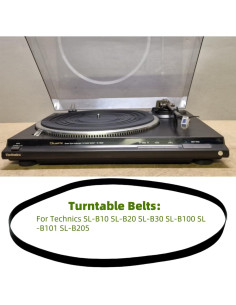 Correa de Reemplazo para Tocadiscos Sam&Johnny SL-B10 SL-B20 SL-B30 SL-B100 SL-B101 SL-B205 2