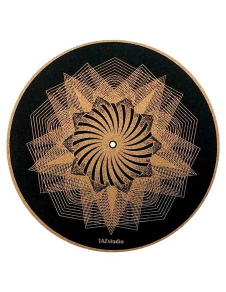 Alfombrilla de Corcho TazStudio para Tornamesa 29.46 cm - Diseño Geométrico