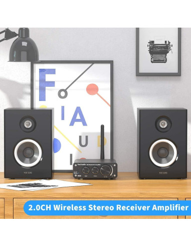 Amplificador Estéreo Bluetooth Fosi Audio BT10A 100W 2 Canales