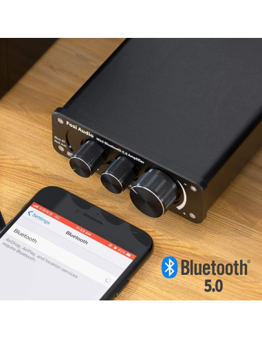 Amplificador Estéreo Bluetooth Fosi Audio BT10A 100W 2 Canales