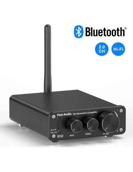 Amplificador Estéreo Bluetooth Fosi Audio BT10A 100W 2 Canales