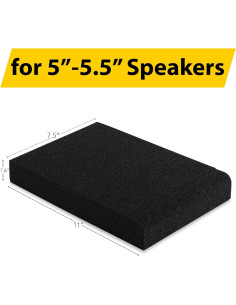 Almohadillas de Aislamiento Sound Addicted SMPad 5 para Monitores de 5" 2
