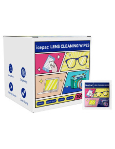 Toallitas Limpiadoras de Gafas IcePac 400 Unidades Portátiles
