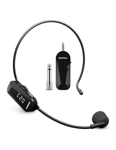 Micrófono Inalámbrico TONOR TW100 2 en 1 con 20 Canales