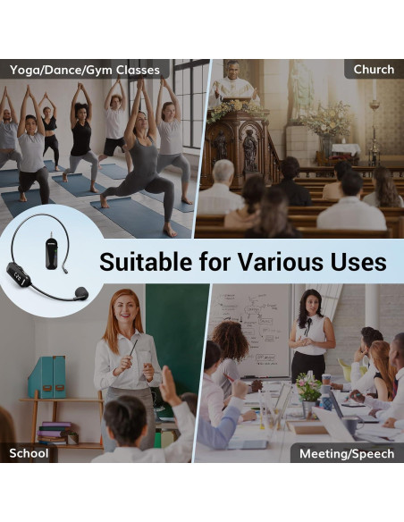 Micrófono Inalámbrico TONOR TW100 2 en 1 con 20 Canales