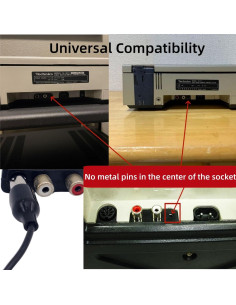 Cable de Tierra para Tocadiscos Technics 1.52m - Antizumbido 2