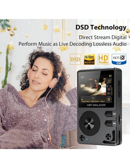 Reproductor de Audio HIFI WALKER H2 Hi-Res + Funda Accesorios