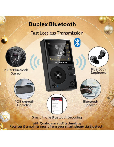 Reproductor de Audio HIFI WALKER H2 Hi-Res + Funda Accesorios