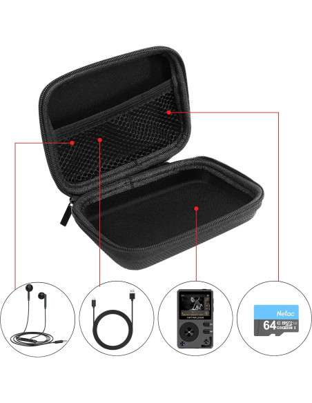 Reproductor de Audio HIFI WALKER H2 Hi-Res + Funda Accesorios