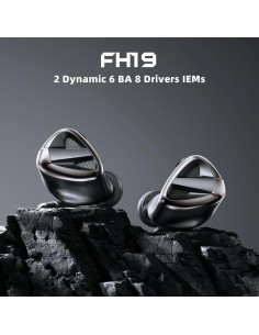 Auriculares IEM FiiO FH19 HiFi 2 Dinámicos + 6 BA Desmontables 2