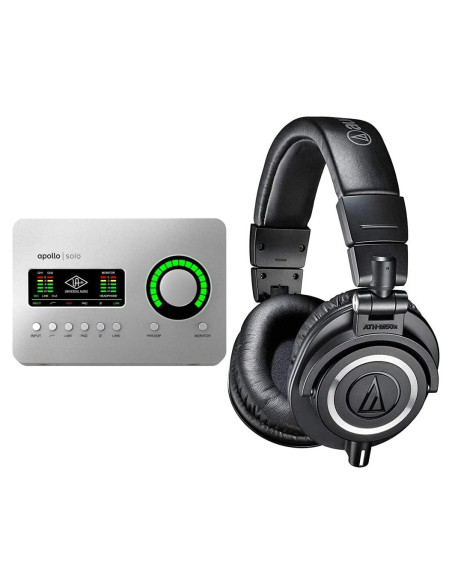 Interfaz de Audio Universal Audio Apollo Solo Heritage + Auriculares ATH-M50X