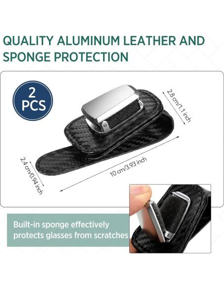 Soporte de Gafas Mudder para Coche Clip Visera Negro