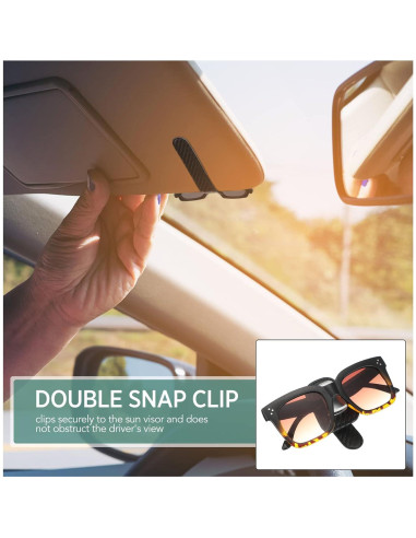 Soporte de Gafas Mudder para Coche Clip Visera Negro