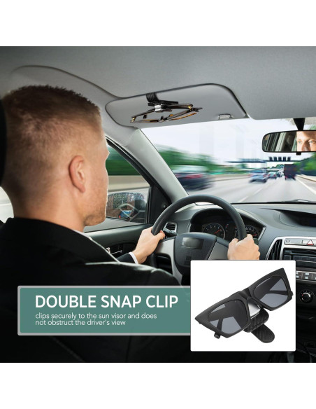 Soporte de Gafas Mudder para Coche Clip Visera Negro