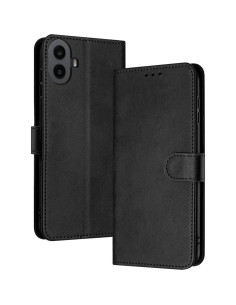 Funda de cuero PU Kukoufey para Nothing CMF Phone 1 - Negra 2