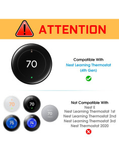 Cubierta de Placa de Pared CaseBot para Termostato Nest 4ta Gen 2