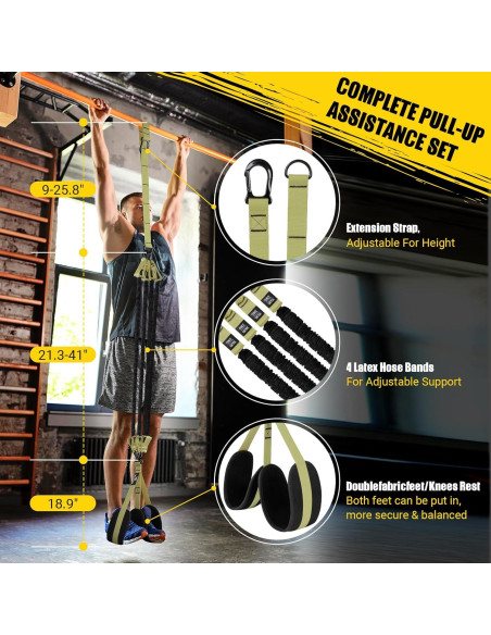 Bandas de Asistencia para Dominadas COFOF Ajustables 127 kg