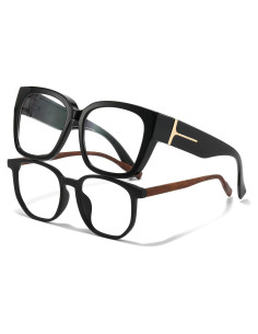 Gafas VIEWBETTER Fit Over Anti-Luz Azul para Mujeres - Marco Negro