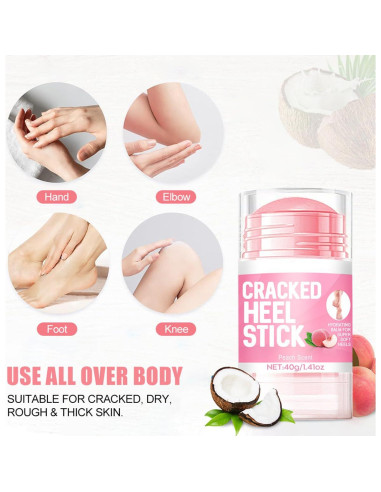 Juego de 2 Cremas para Pies Durazno 60% Urea Hidratante