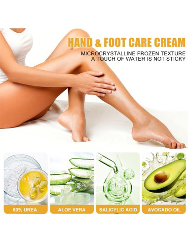 Juego de 2 Cremas para Pies Durazno 60% Urea Hidratante